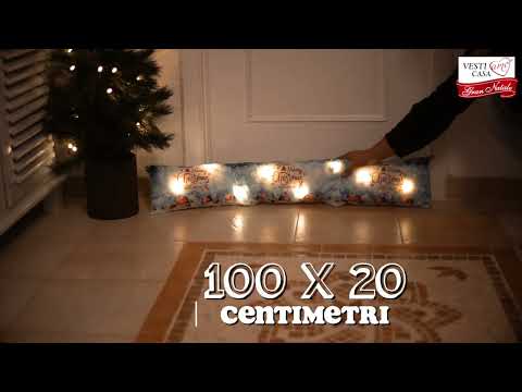 VESTIAMO CASA GRAN NATALE - Paraspifferi Luminoso Natalizio 100x20 cm